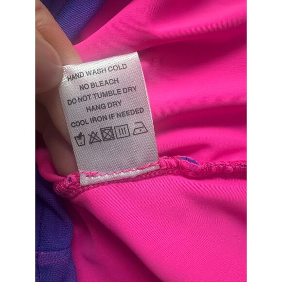 Superdown from Revolve Issa Mesh Mini Dress in Blue & Pink - Picture 8 of 8